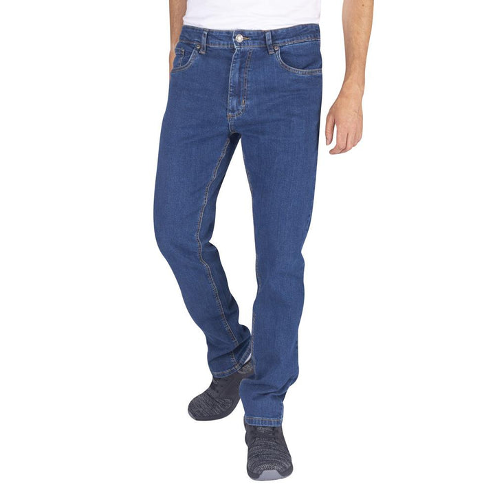 Straight Leg Stretch Denim Jeans